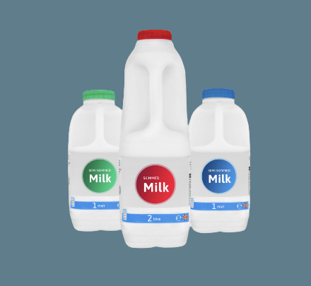 Poly Milk Bottle for Offices