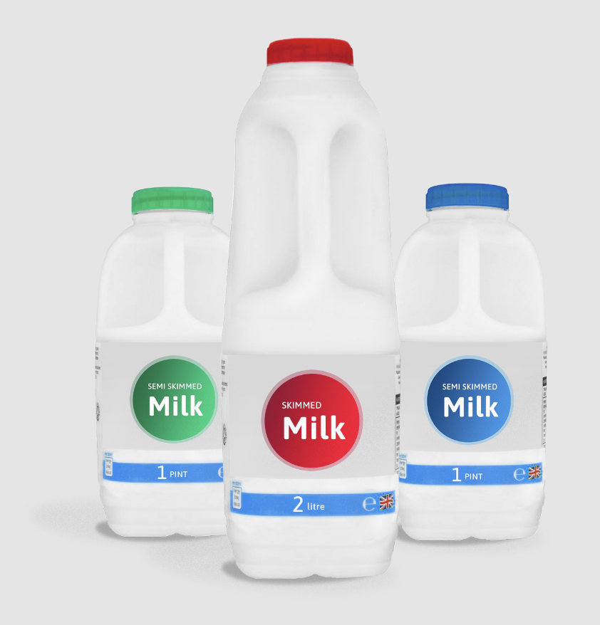 Office Milk Poly Bottles