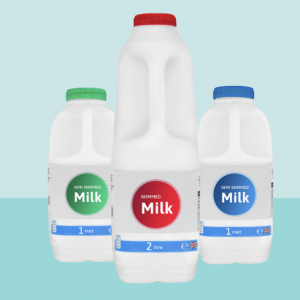 Office Milk Delivery Poly Bottles