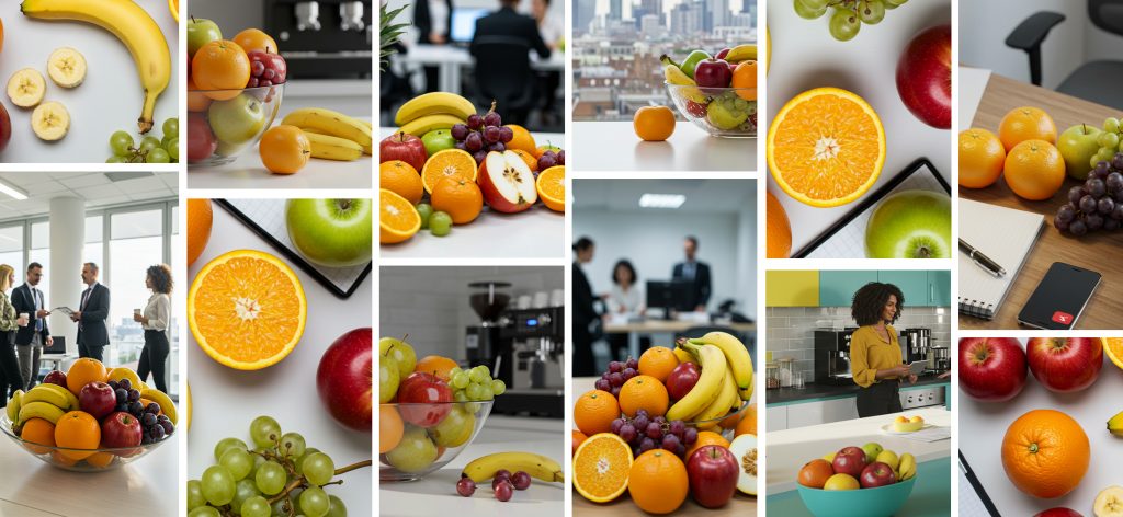 Office Fruit Collage